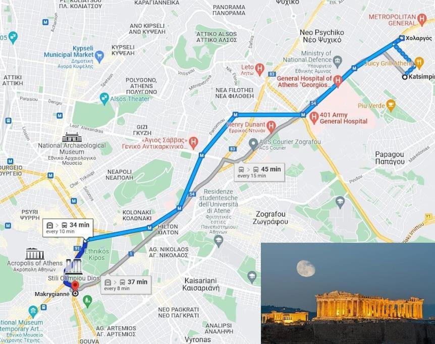Athens Paradise Cozy 53 Sqm Apartament Near To Metro ภายนอก รูปภาพ